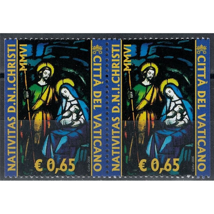 VATICANO 2006 Natale da libretto 2v MNH**