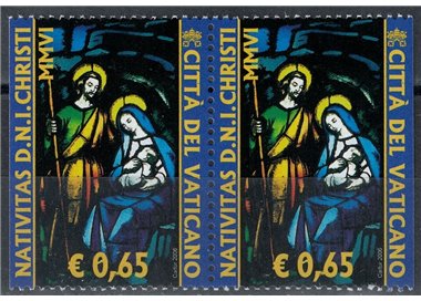 VATICANO 2006 Natale da libretto 2v MNH**