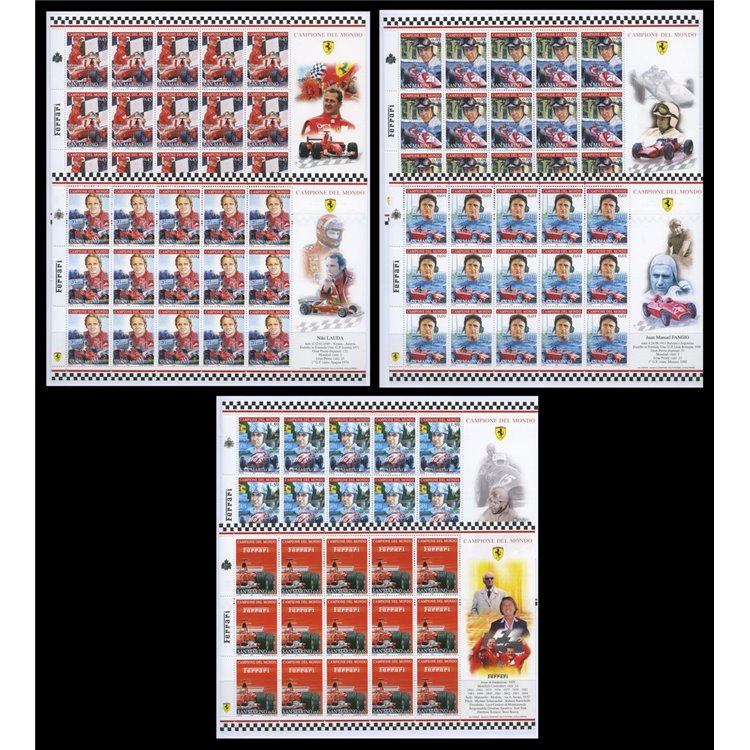SAN MARINO 2005 Omaggio alla Ferrari 6 MF MNH**