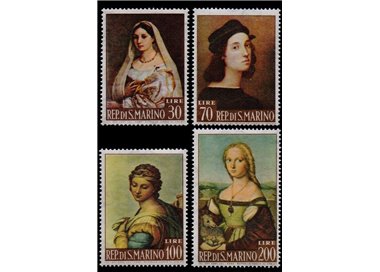 SAN MARINO 1963 Dipinti di Raffaello 4v MNH**