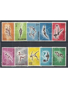 SAN MARINO 1963 Pre-Olympic 10v MNH**