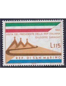 SAN MARINO 1965 Visita del Presidente Saragat MNH**