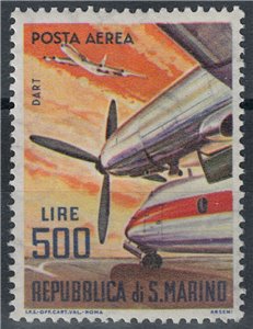 SAN MARINO 1965 Aerei moderni (posta aerea) MNH**