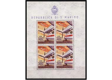 SAN MARINO 1965 Modern Aircraft (Airmail) s/s MNH**