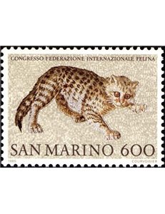 SAN MARINO 1985 International Feline Federation MNH**