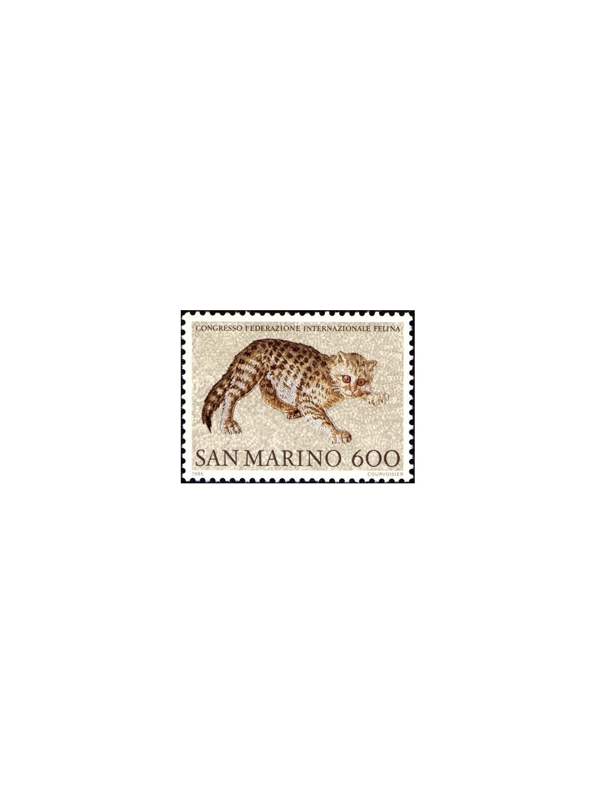 SAN MARINO 1985 International Feline Federation MNH**