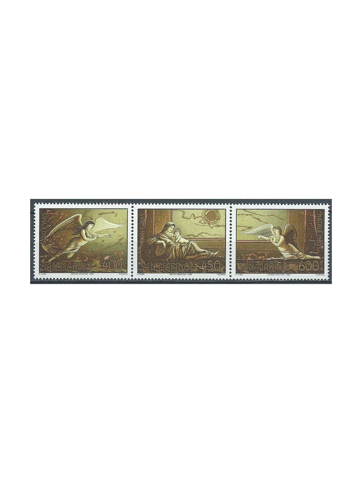 SAN MARINO 1985 Natale 3v MNH**