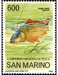 SAN MARINO 1985 Campionati mondiali di pesca MNH**