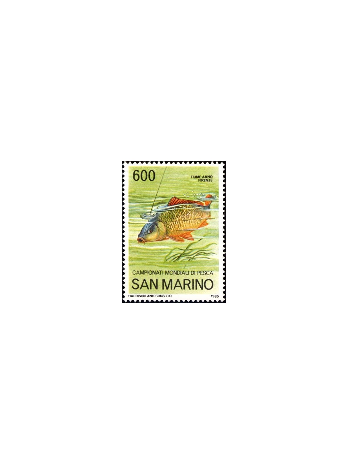 SAN MARINO 1985 World Fishing Championships MNH**