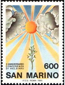 SAN MARINO 1985 Conferenza di Helsinki MNH**