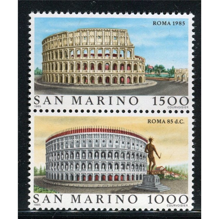 SAN MARINO 1985 Vedute di Roma 2v MNH**