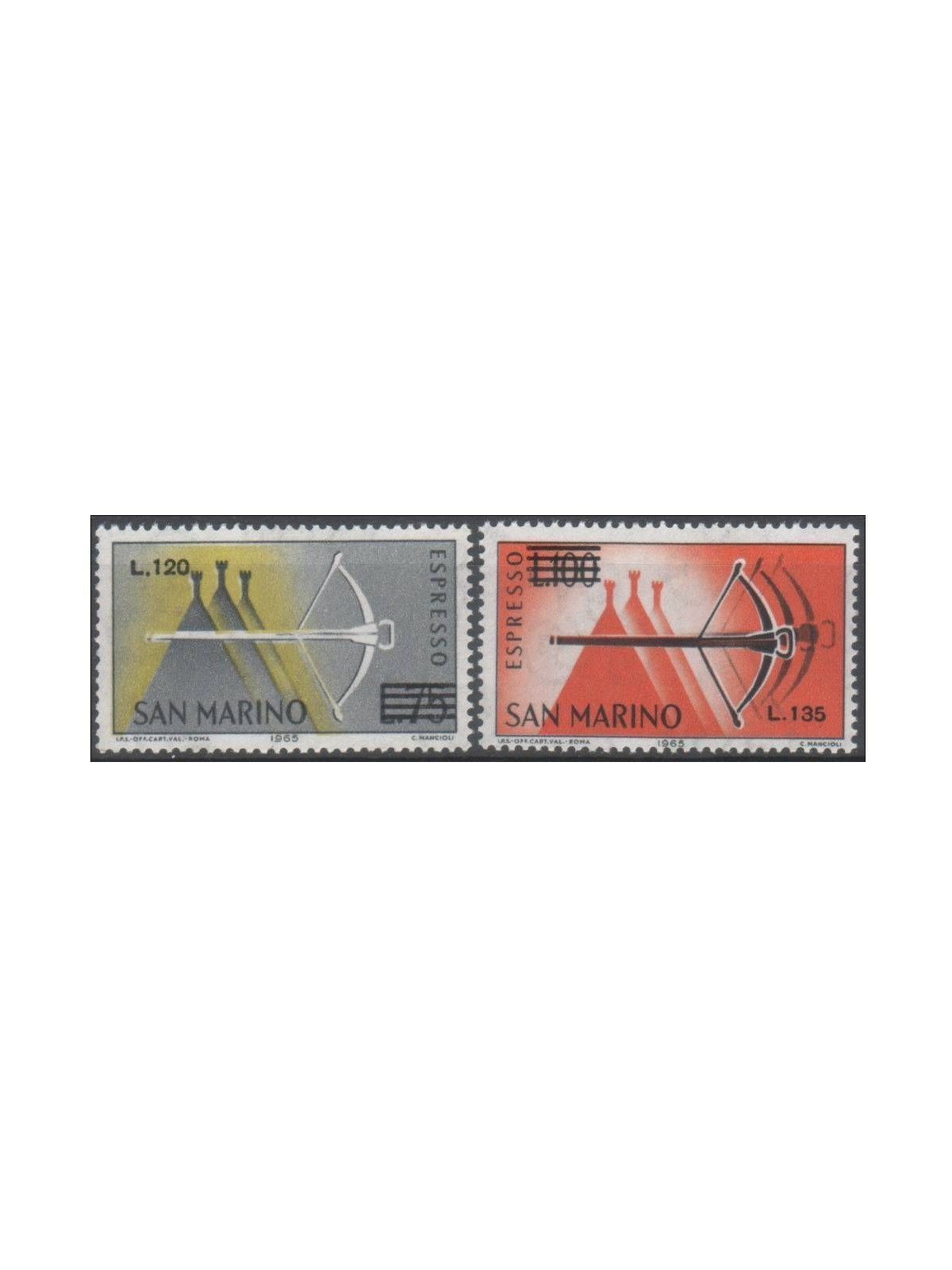 SAN MARINO 1965 Espressi 2v MNH**