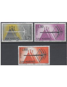 SAN MARINO 1966 Express trains 3v MNH**