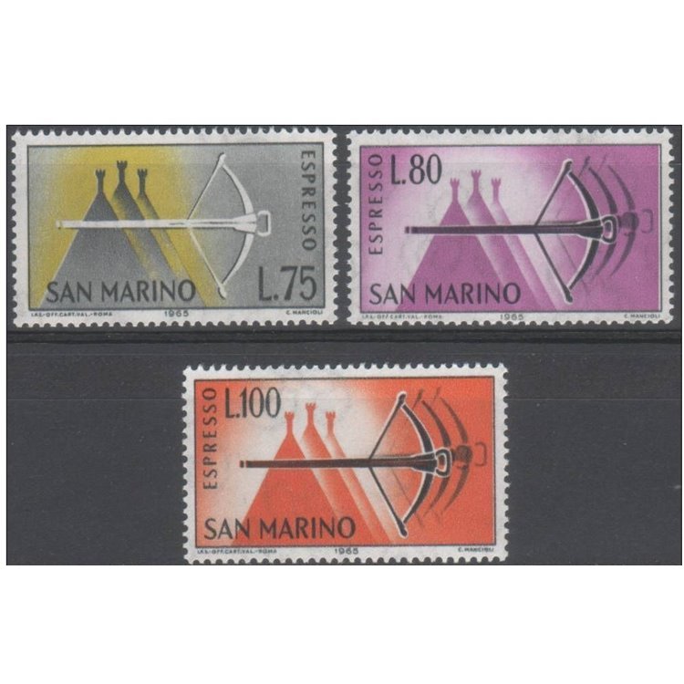SAN MARINO 1966 Express trains 3v MNH**