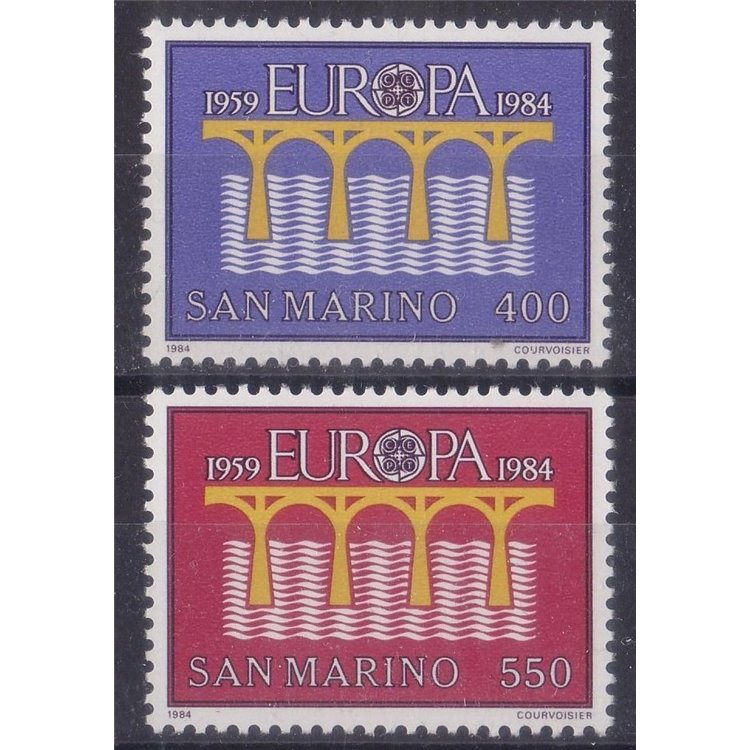 SAN MARINO 1984 Europe 2v MNH**