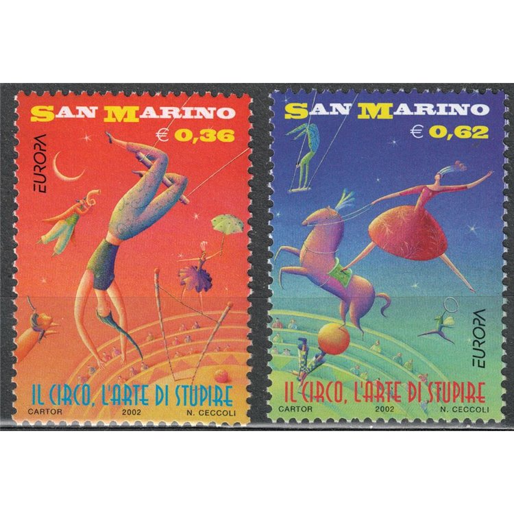 SAN MARINO 2002 Europe 2v MNH**