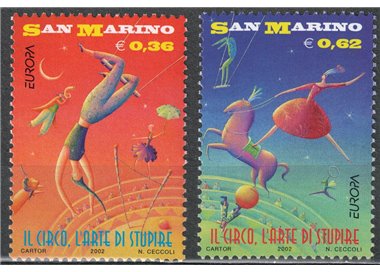 SAN MARINO 2002 Europe 2v MNH**