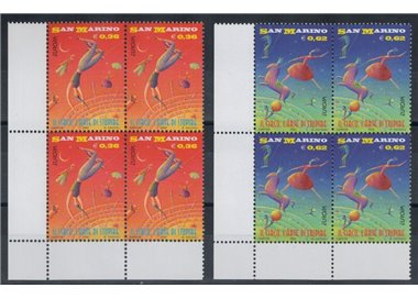 SAN MARINO 2002 Europe 2v in block of four MNH**
