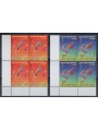 SAN MARINO 2002 Europe 2v in block of four MNH**