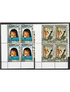 SAN MARINO 2003 Europa 2v in quartina MNH**