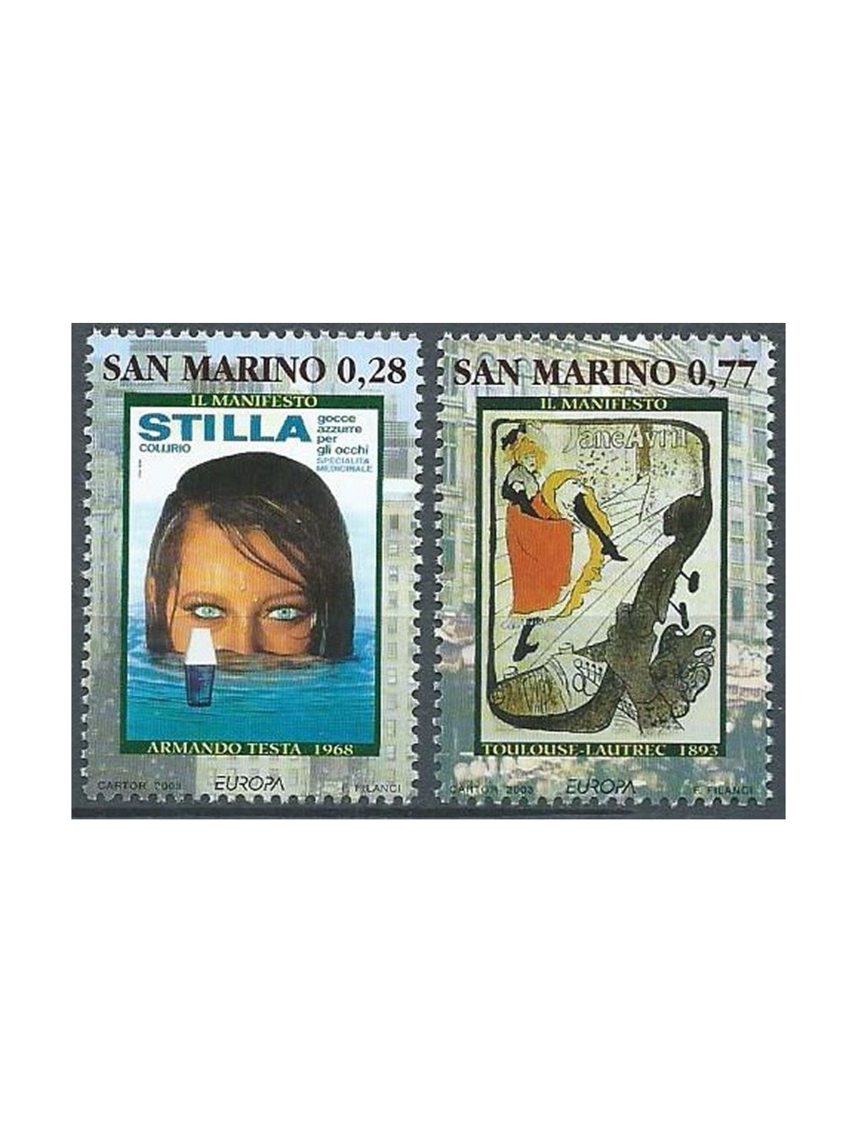 SAN MARINO 2003 Europe 2v MNH**