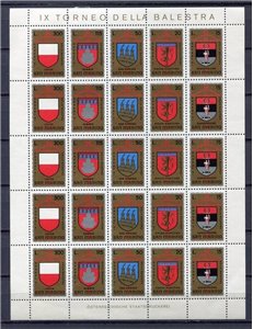 SAN MARINO 1974 Torneo della balestra MF MNH**