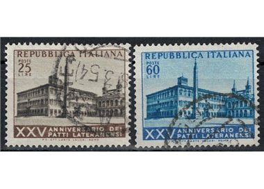 ITALY 1954 Lateran Pacts 2v us