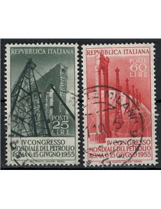 ITALIA 1955 Congresso mondiale del petrolio 2v us