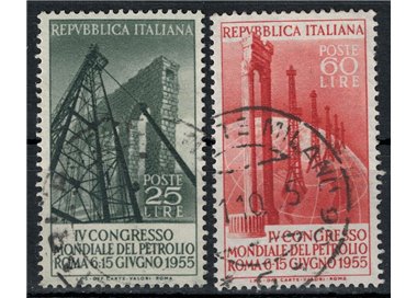 ITALY 1955 World Petroleum Congress 2v us