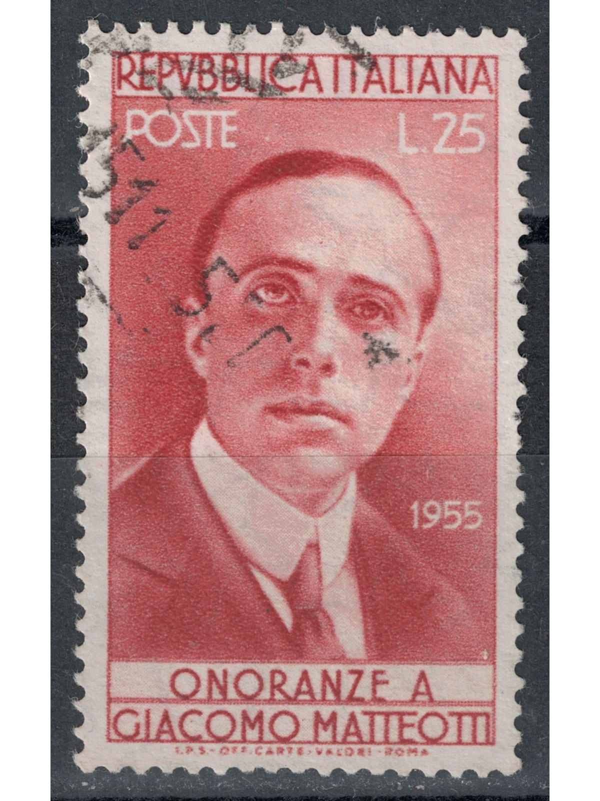 ITALY 1955 Giacomo Matteotti us