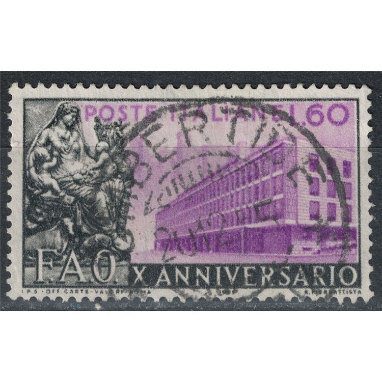 ITALY 1955 Anniversary FAO us