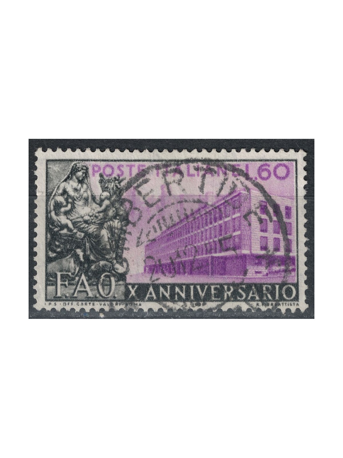 ITALIA 1955 Anniversario FAO us