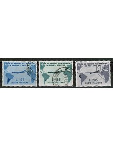 ITALIA 1961 Viaggi del Presidente Gronchi 3v us