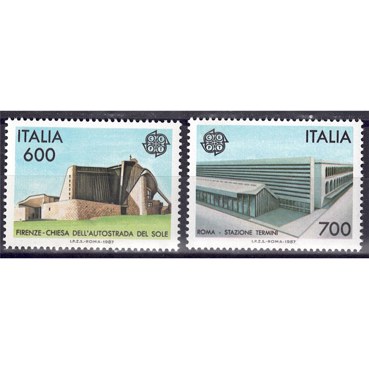 ITALY 1987 Europe 2v MNH**