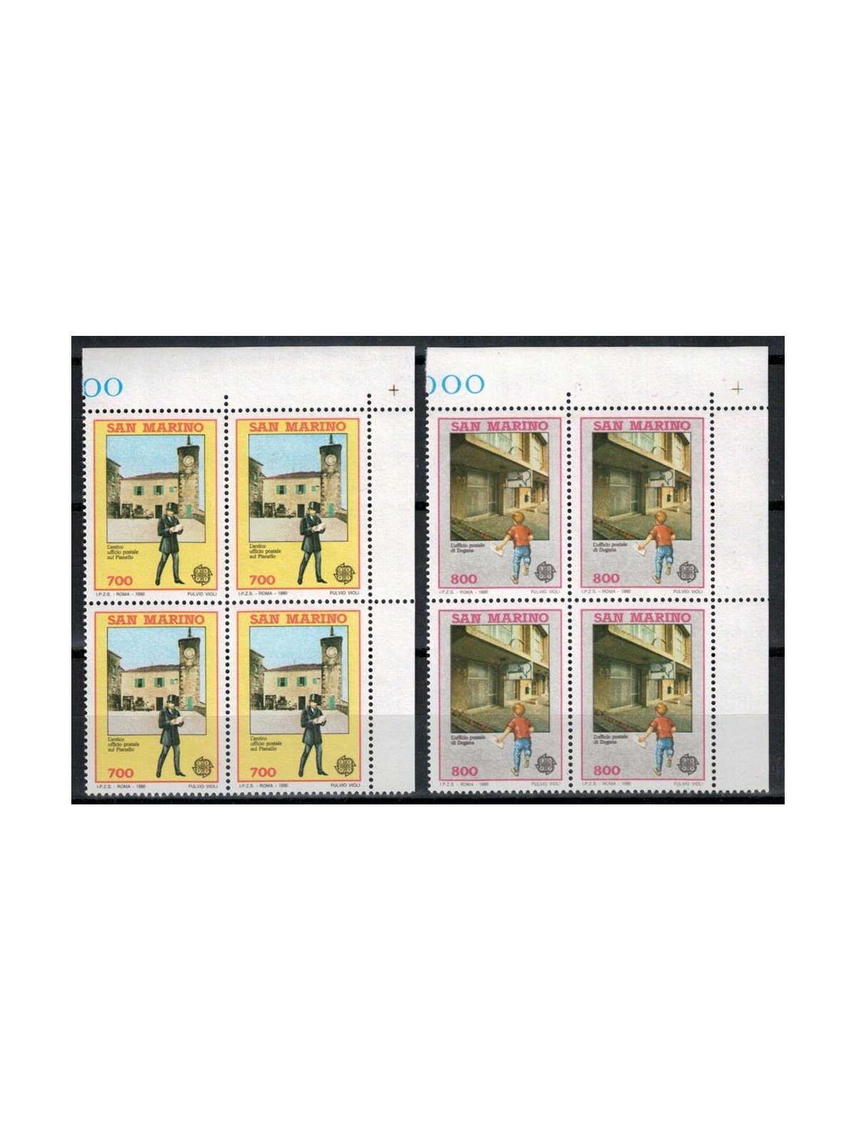 SAN MARINO 1990 Europa 2v in quartine MNH**