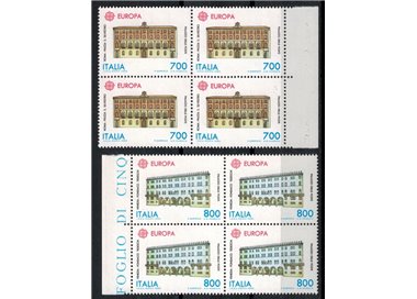 ITALY 1990 Europe 2v in block of four MNH**