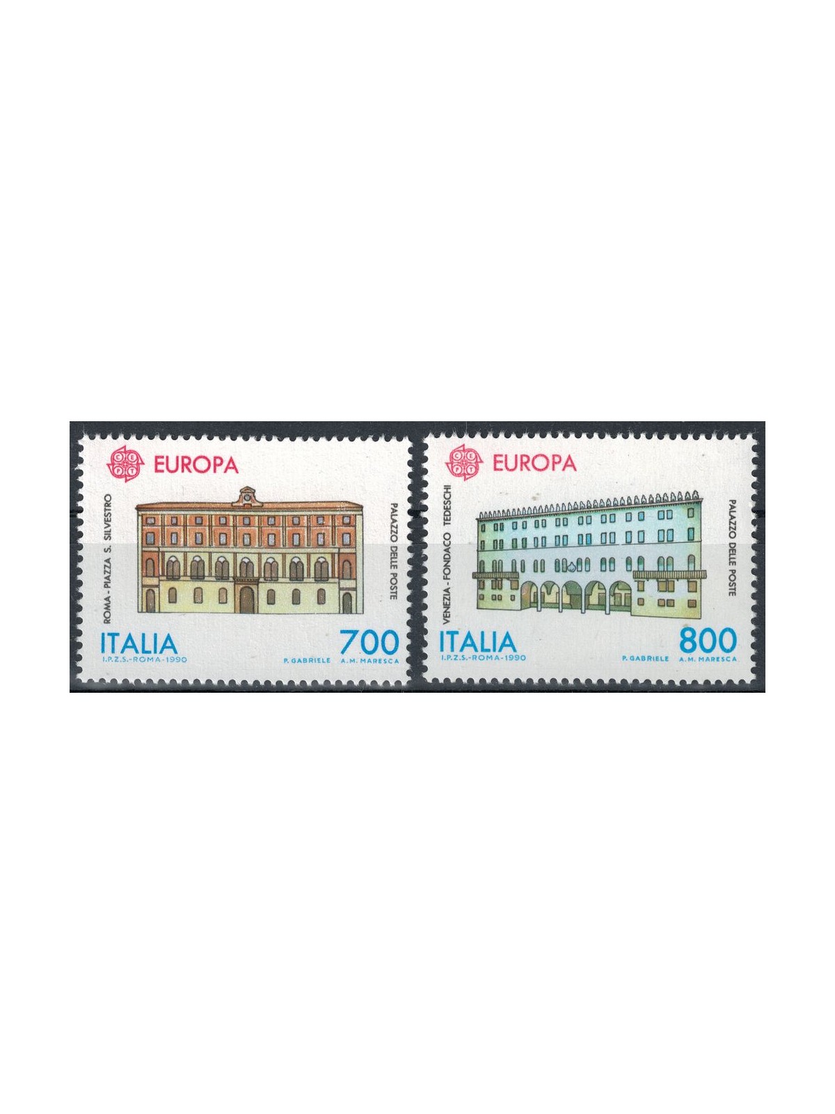 ITALIA 1990 Europa 2v MNH**