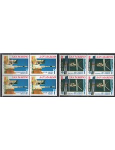 SAN MARINO 1991 Europe 2v in blocks of four MNH**