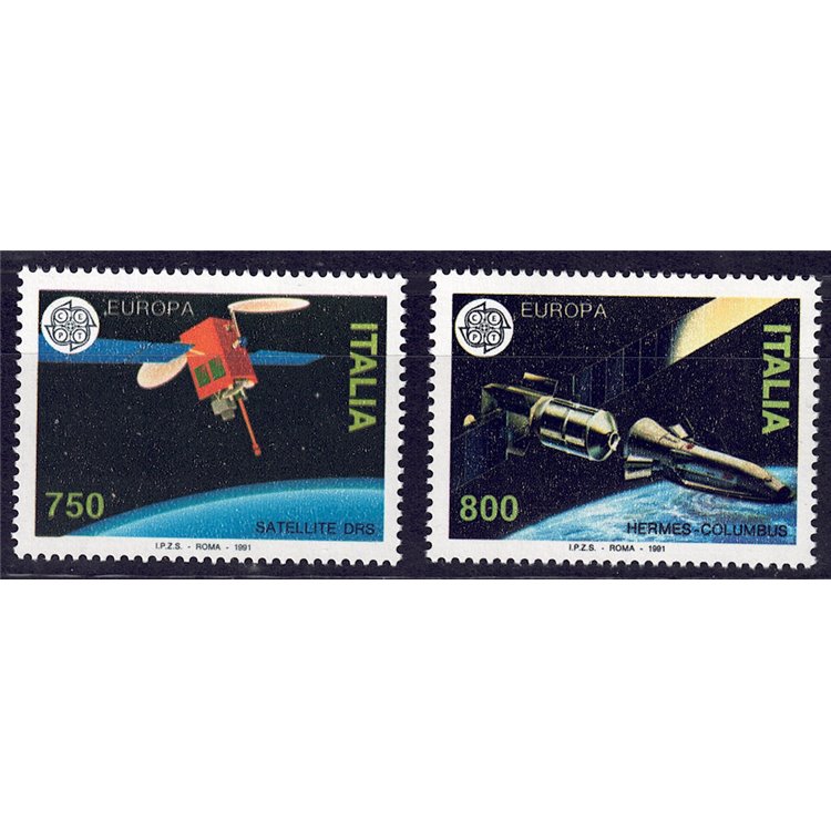 ITALY 1991 Europe 2v MNH**