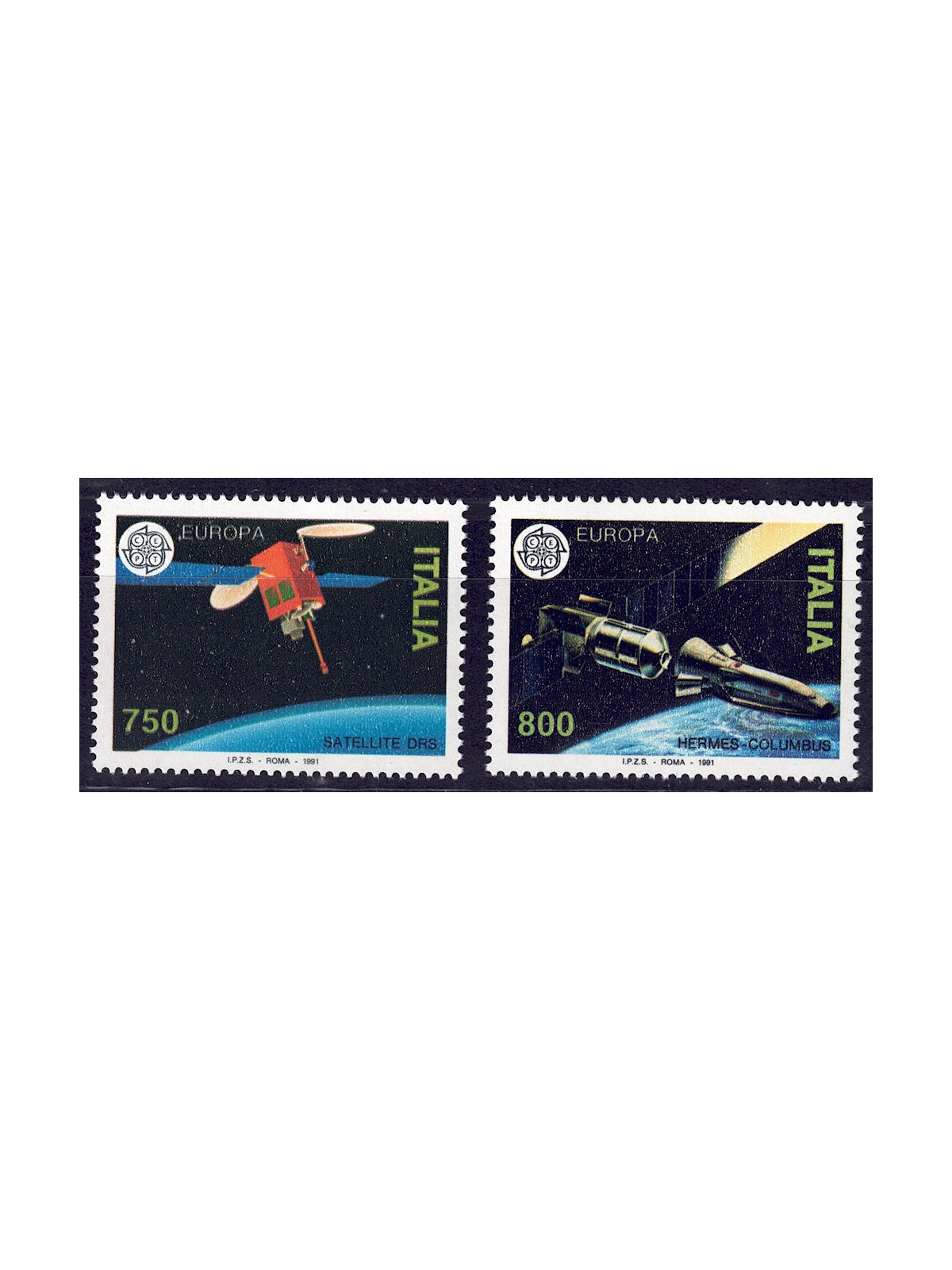 ITALY 1991 Europe 2v MNH**