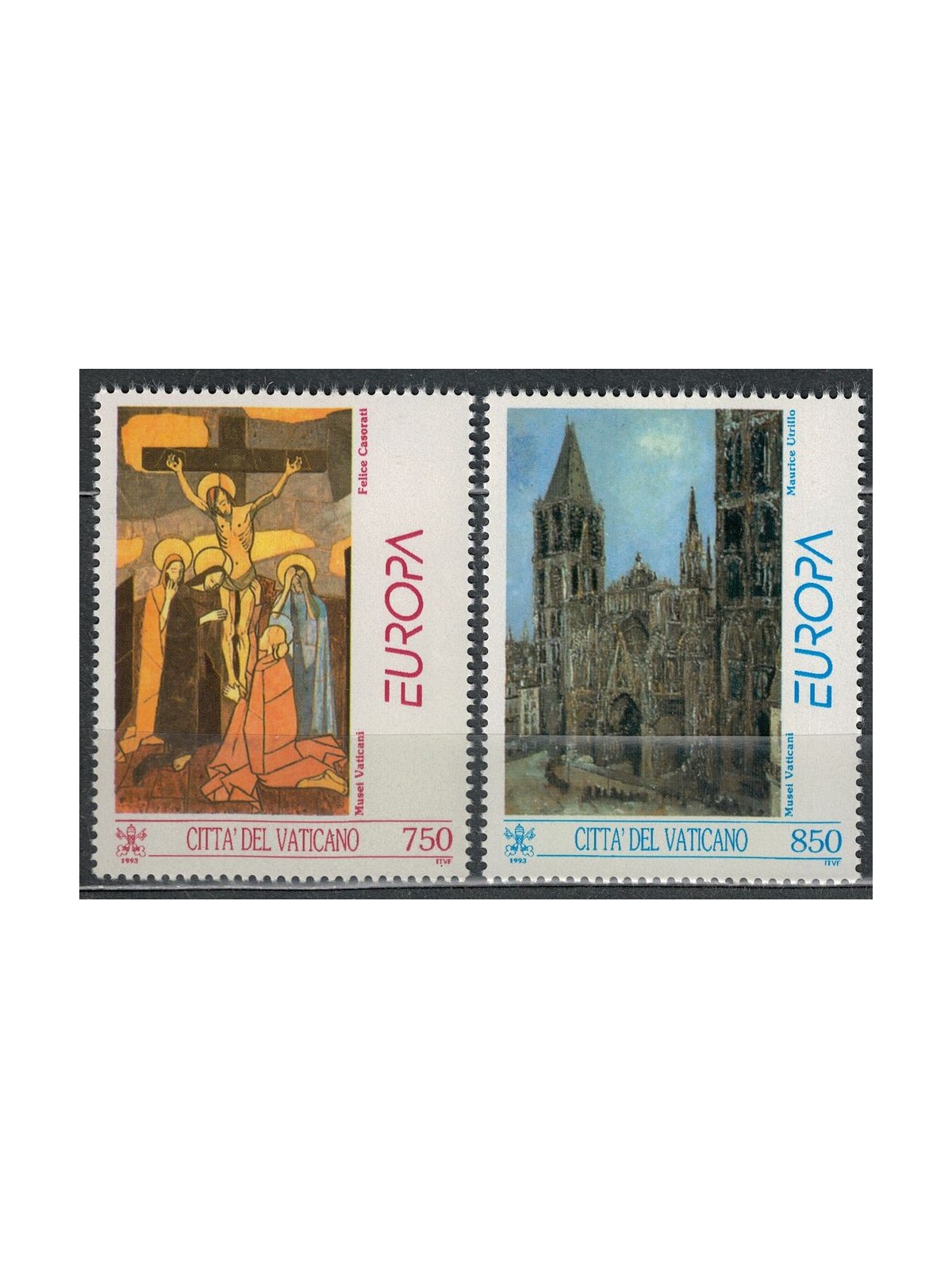 VATICAN 1993 Europe 2v MNH**