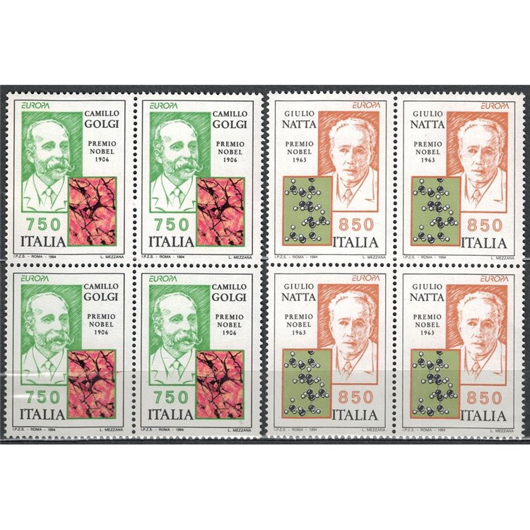 ITALY 1994 Europe 2v in blocks of four MNH**