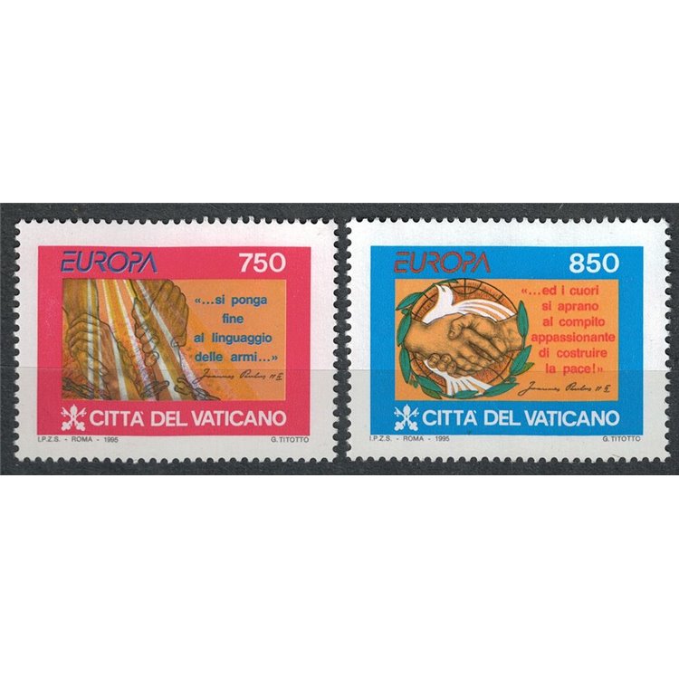 VATICANO 1995 Europa 2v MNH**