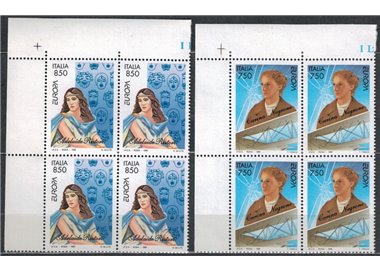 ITALY 1996 Europe 2v in blocks of four MNH**
