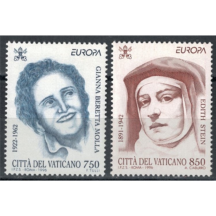 VATICAN 1996 Europe 2v MNH**