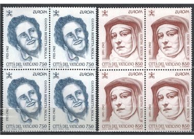 VATICAN 1996 Europe 2v in blocks of four MNH**