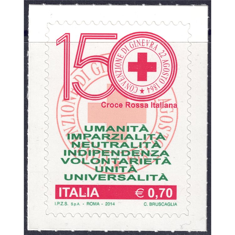ITALY 2014 Red Cross MNH**