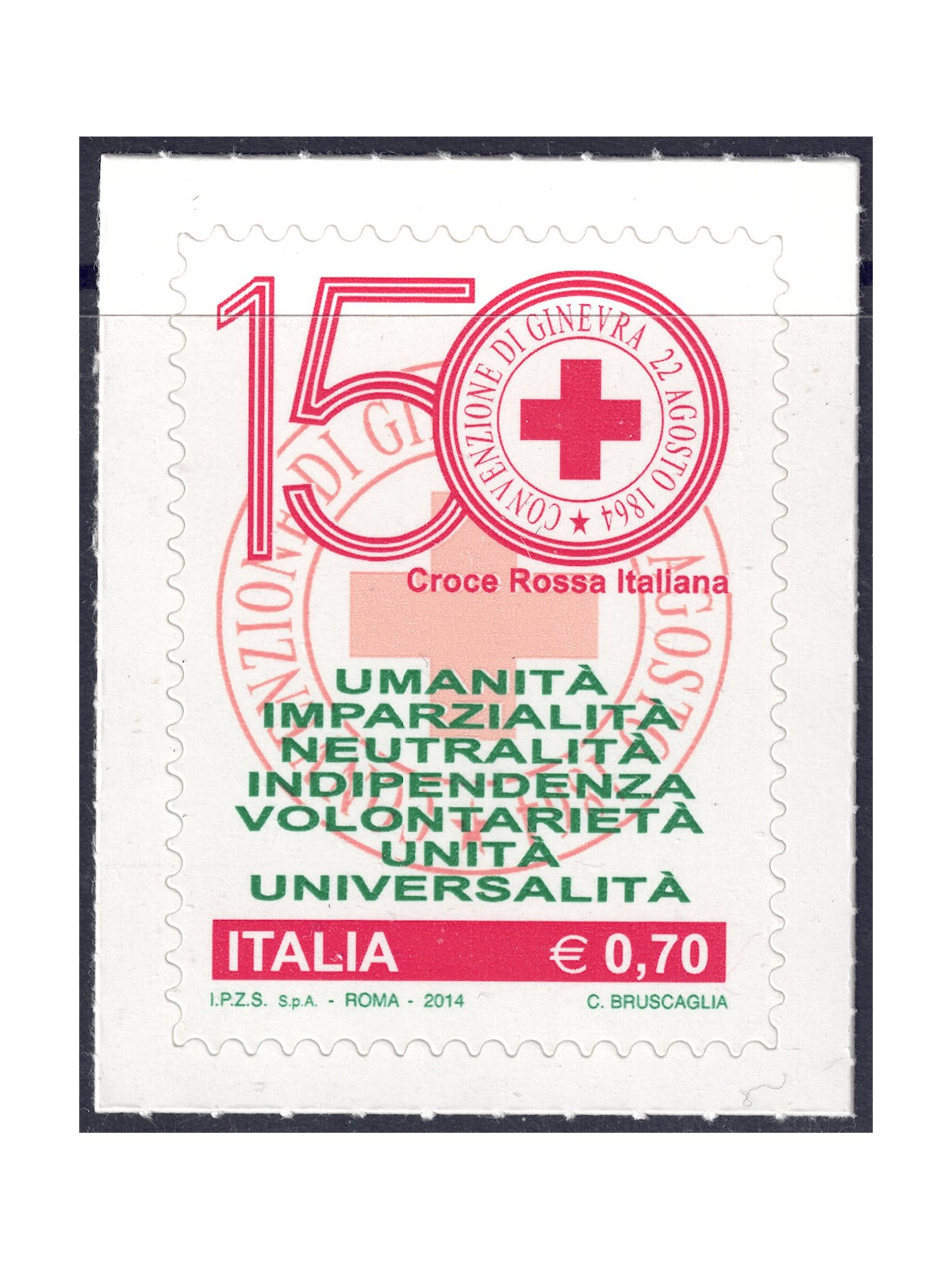 ITALIA 2014 Croce Rossa MNH**