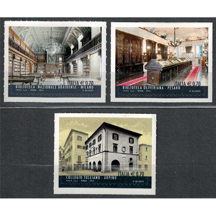 ITALIA 2014 Eccellenze del sapere 3v MNH**