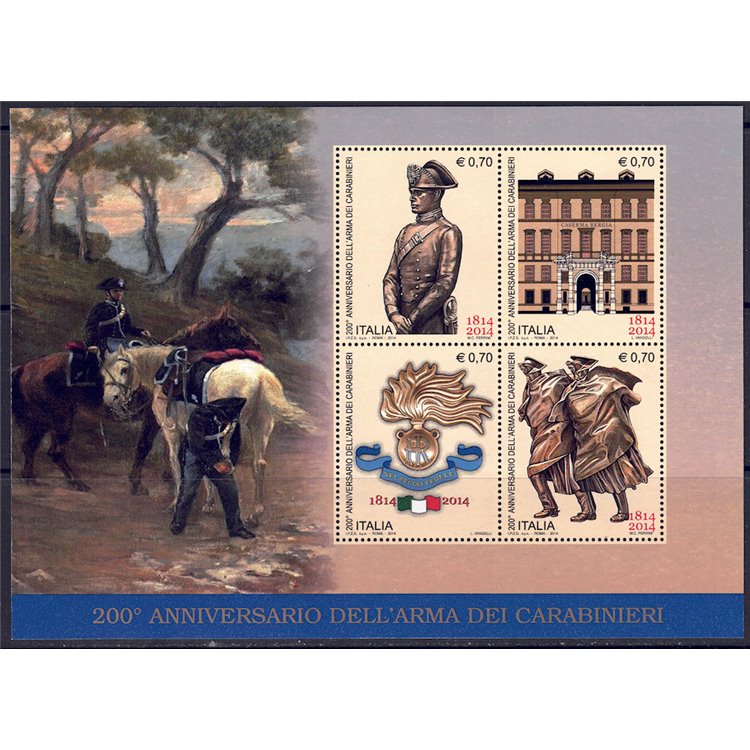 ITALY 2014 Carabinieri s/s MNH**